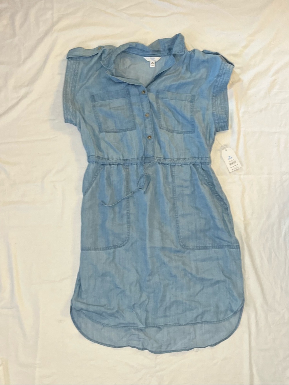 Time and Tru Light Blue Chambray Dress Size M